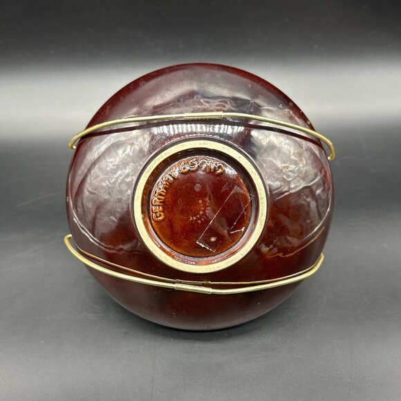 Vintage Bowl Metal Caddy Western Germany Mid Century Modern Decorative Serving - Picture 4 of 10